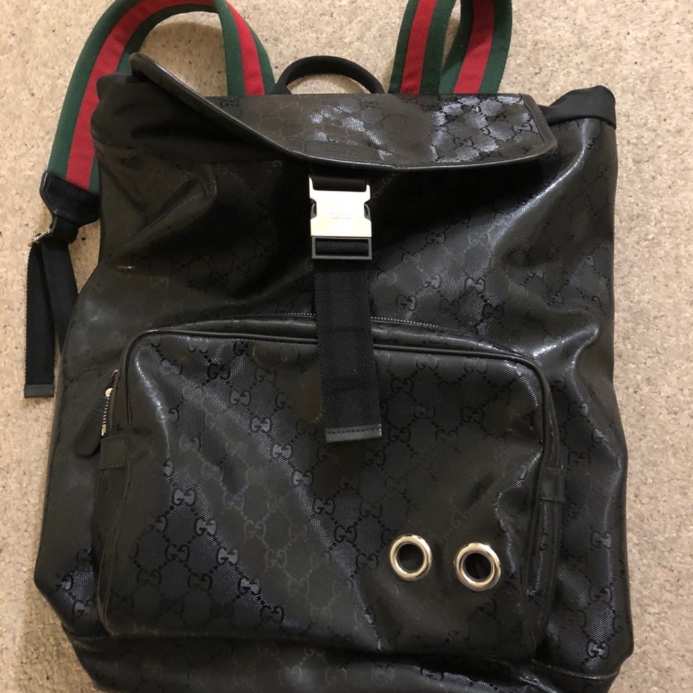 Gucci men backpack used